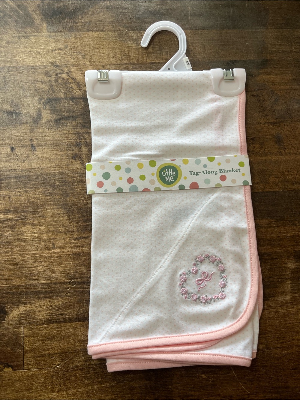 Little Me: Tag-Along Blanket, One Size (Up To 16 lbs/27 in), Color White, NWT